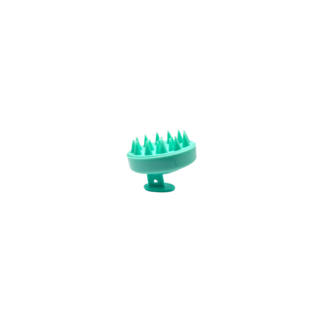 BROSSE MASSANTE CUIR CHEVELU VERTE